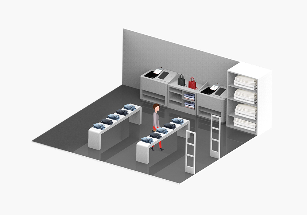 RFID self check kiosk